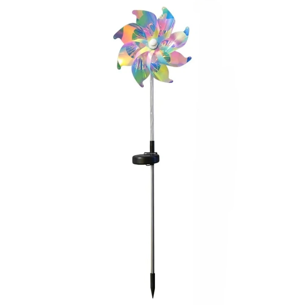 LED Solar Windmill Garden Lights – IP65 Waterproof Lawn Decor