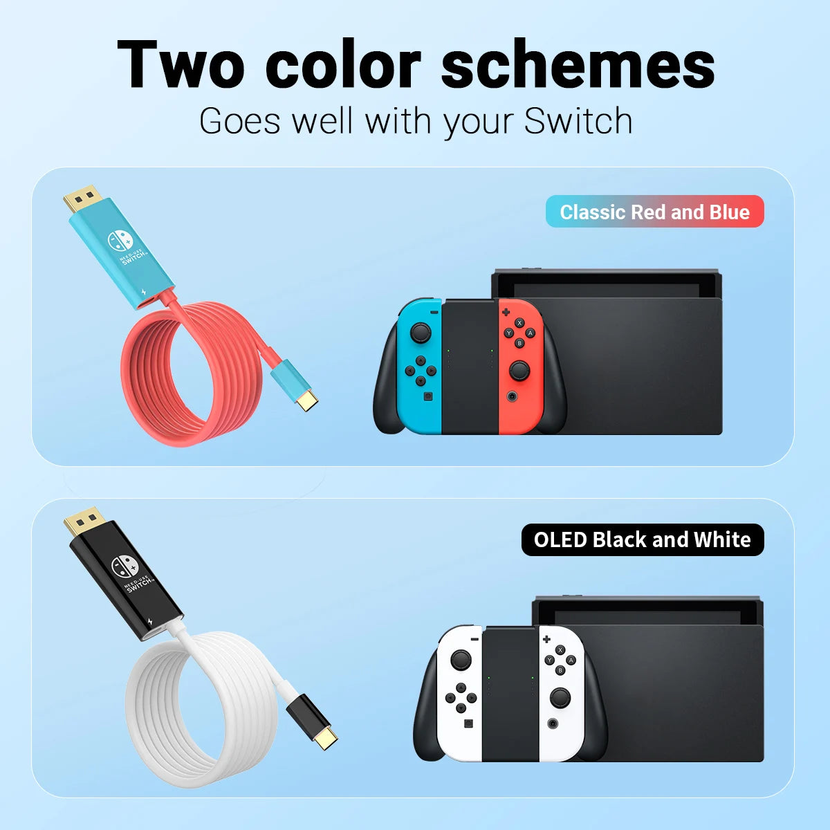 6.6Ft USB-C to DisplayPort Cable 8K@60Hz + PD 100W Charging