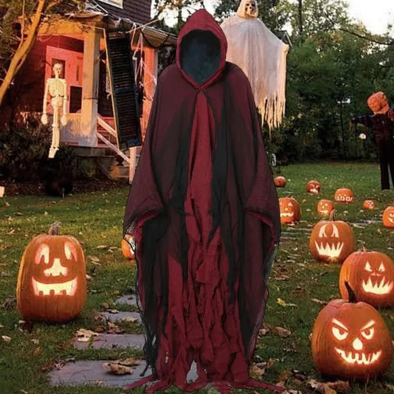 Halloween Hooded Cloak Cape | Ghost Zombie Cosplay Costume