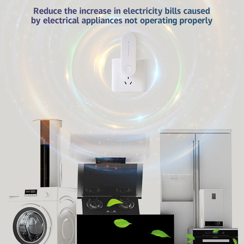 Voltage Stabilizer Power Saver Cost Reducing Energy Saver Electricity Saving Box Adapter Electrical Socket For Household Office Peaceful Pleasures Health and Wellness