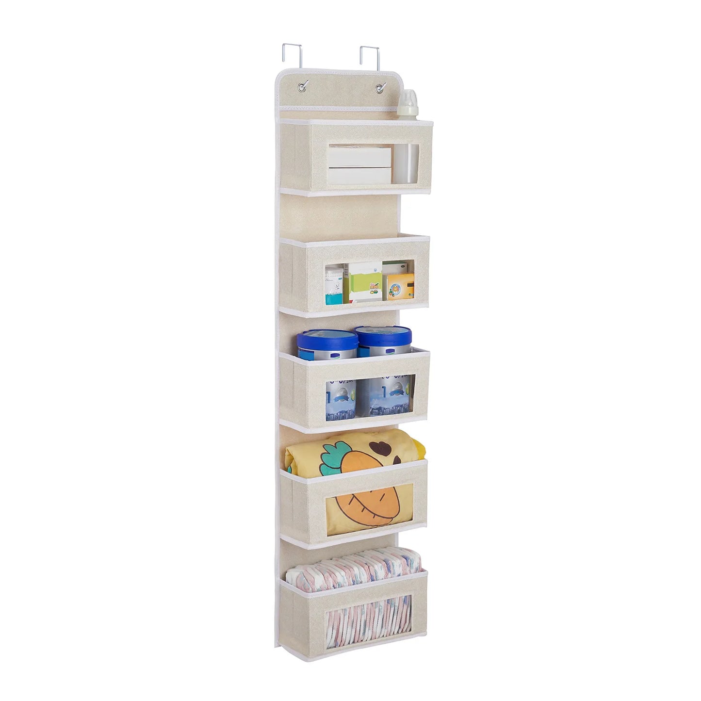 Over the Door Hanging Organizer – 1–5 Pockets, Wall Mount