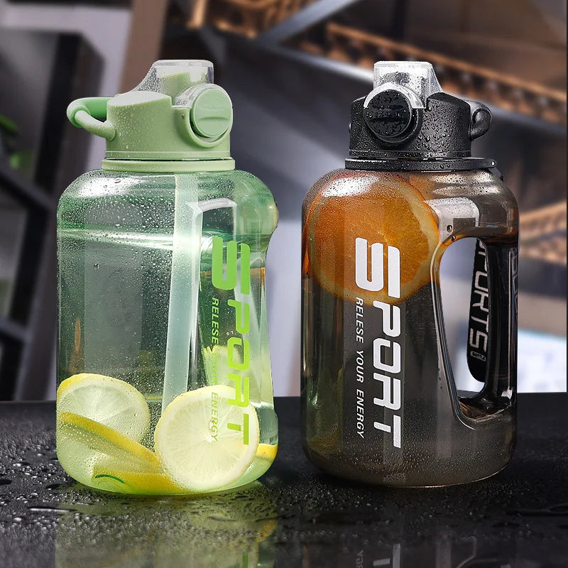 Extra Large 1700ml Sports Straw Water Bottle – BPA-Free Sports Water Bottle Peaceful Pleasures Health and Wellness