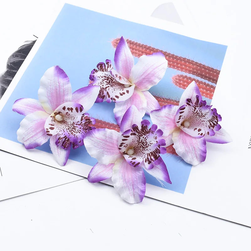 Artificial Butterfly Orchid Silk Flowers 15/30pcs – Wedding Decor