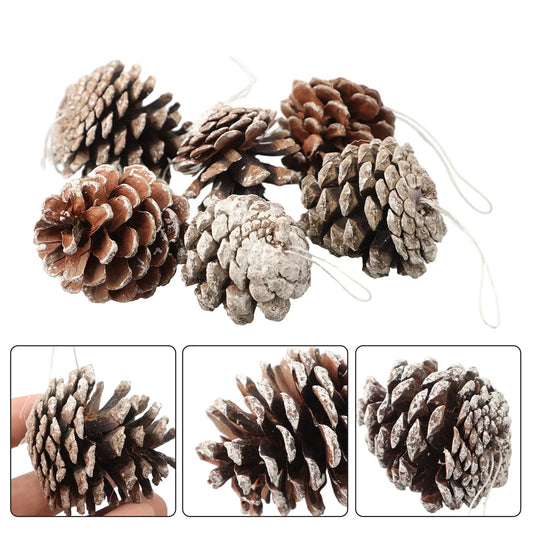 6-Pack Christmas Pine Cone Ornaments 5cm | Wreath & Tree Decor Christmas Ornaments Oasis Select China Mainland