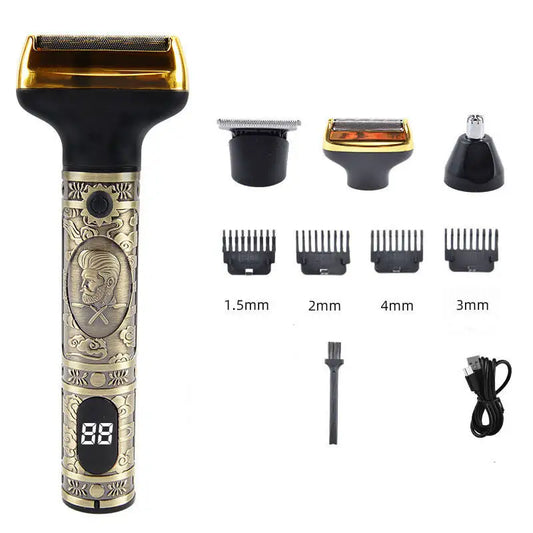 Multifunctional Men's Haircutting and Beauty Set - Compact, Pain-Free Body Hair Trimmer - Waterproof and Washable Peaceful Pleasures Health and Wellness