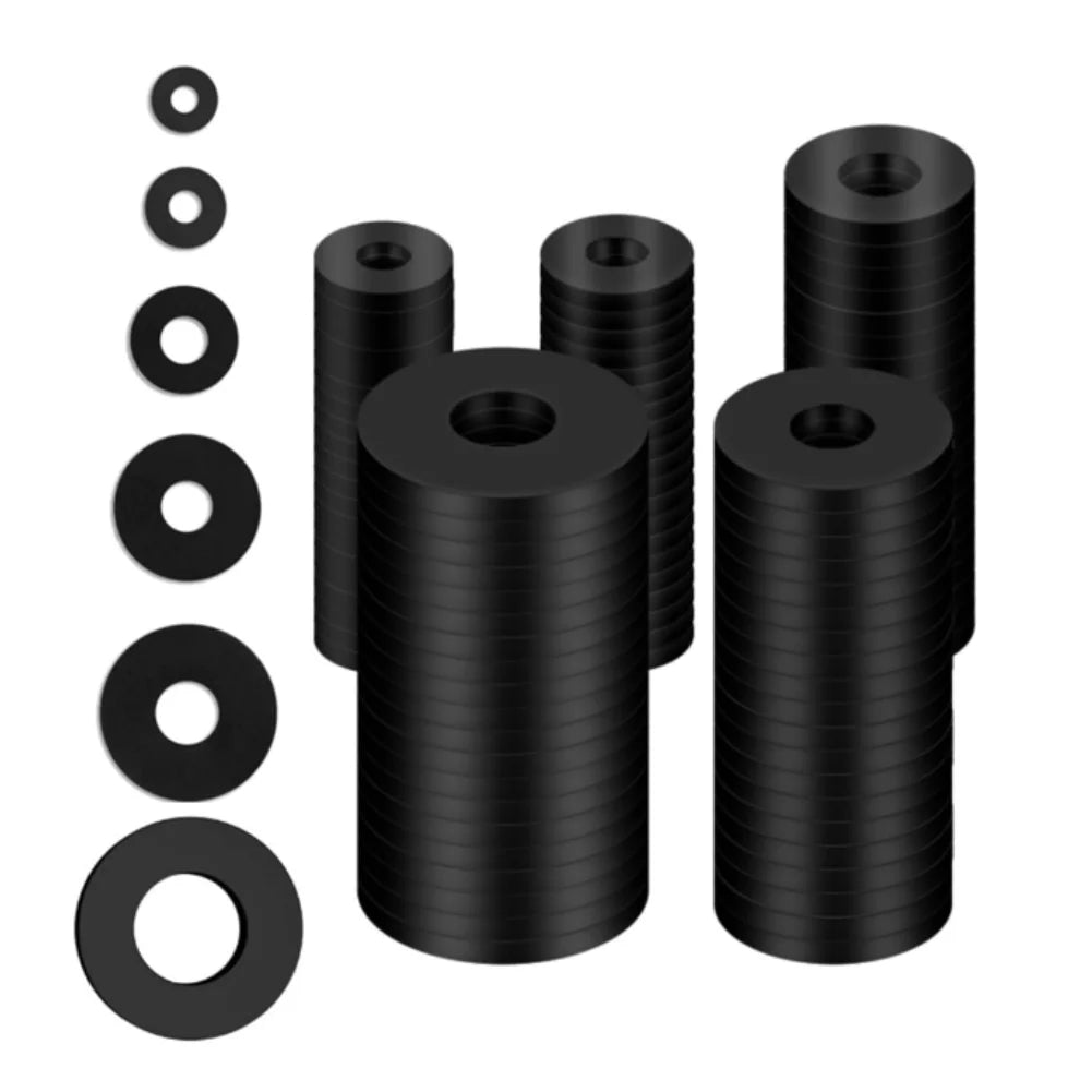 Black Rubber Washer Gasket Faucet Appliance Shock Absorption Water