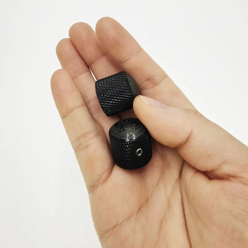 Black Engraved Perforated Non-perforated Knob Switch Cap Electric