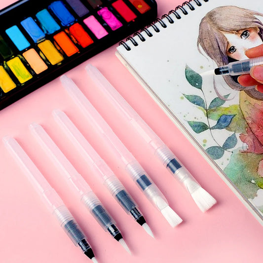 Bview Art Watercolor Brushes 6 Water Soluble Colored Pencils Markers Peaceful Pleasures Health and Wellness
