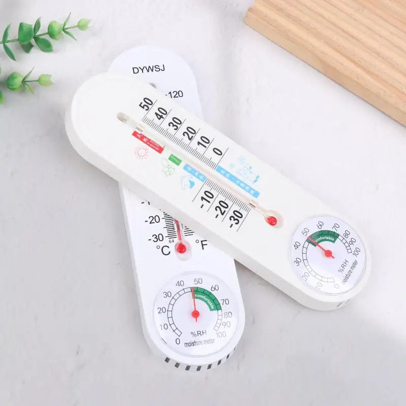 Wall-Mounted Hygrometer Thermometer Humidity Gauge for Home with Hanging Feature - Temperature &Humidity Meter for Breeding Room Peaceful Pleasures Health and Wellness