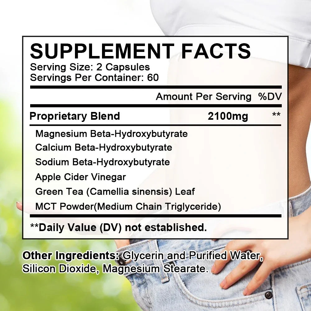 Keto Plus+ Capsules | MCT, Apple Cider Vinegar & Green Tea