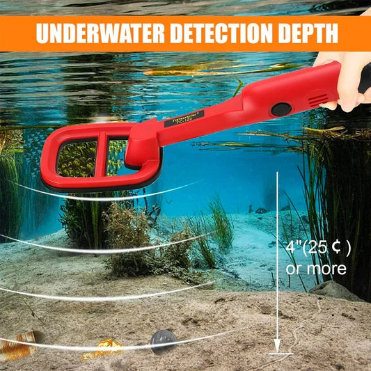 TC-120 Hand Held Metal Finder Metal Detector Pulse Pinpointer Induction Diving Treasure Waterproof Metal Detector Peaceful Pleasures Health and Wellness
