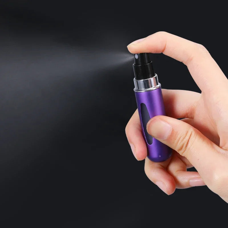 Refillable Aluminum Perfume Atomizer Spray Bottle – 5ml & 8ml