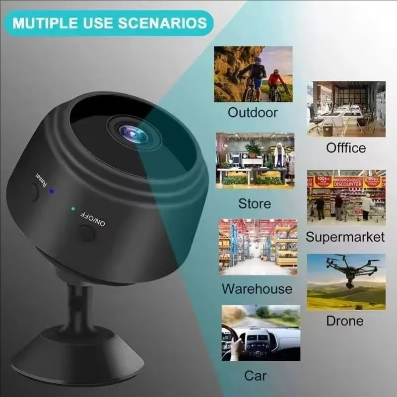 1080P Mini WiFi Security Camera – Night Vision & Motion Alert Peaceful Pleasures Health and Wellness