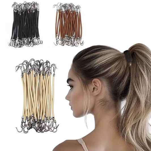 Elastic Hook Ponytail Hair Ties – Bungee Bands for Women Elastic Hair Ties Peaceful Pleasures Health and Wellness
