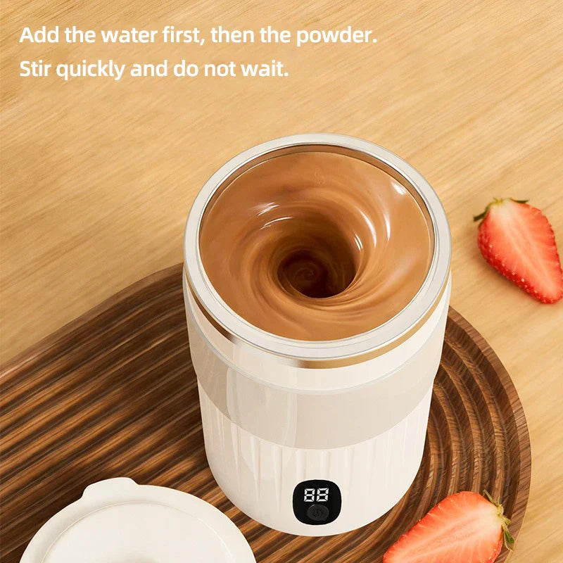 Smart Self-Stirring Cup 300ml USB Rechargeable Temp Display