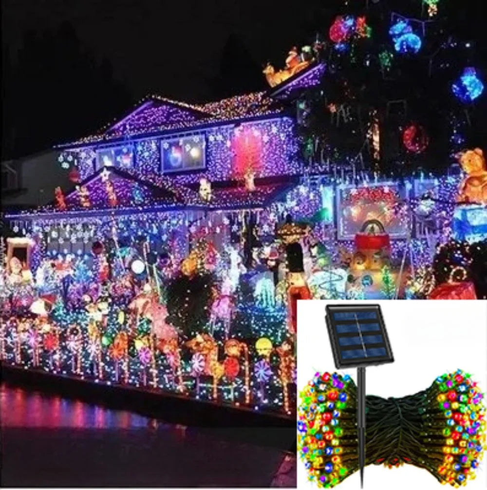 Solar Fairy String Lights Outdoor – 8 Mode IP66 Waterproof LED