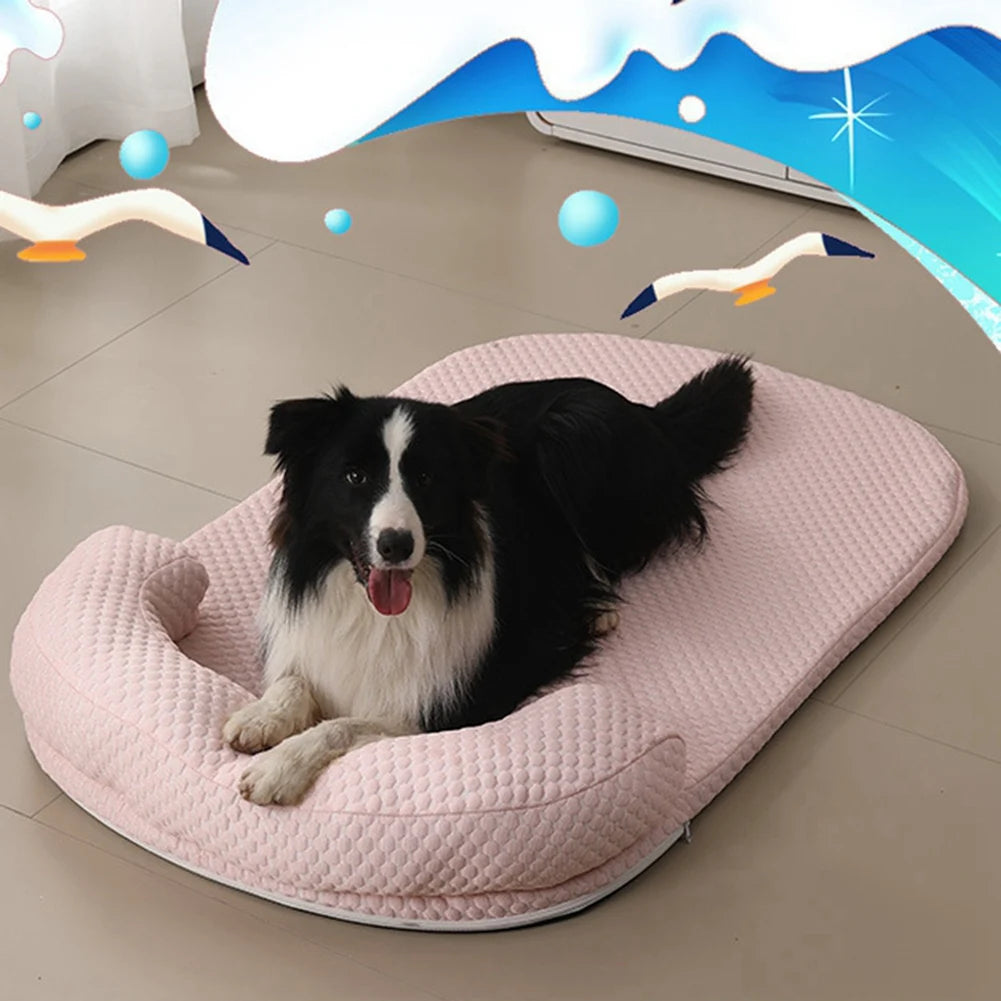Self-Cooling Pet Mat for Dogs & Cats – Washable Summer Bed