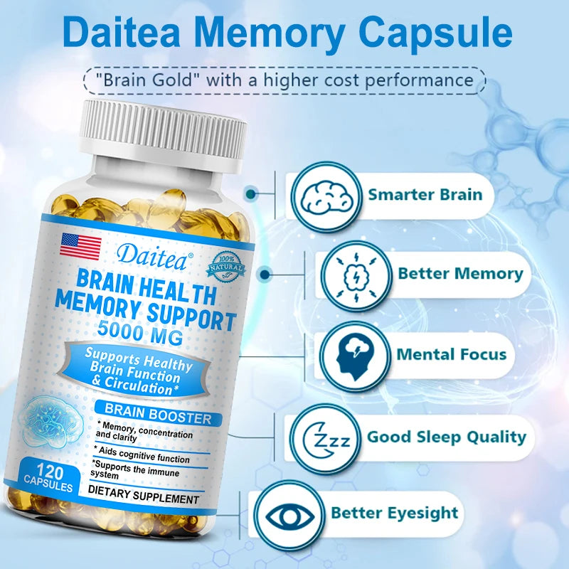 DETOXXTRA Nootropic Capsules 5000mg – Memory & Focus Boost Nootropic Supplement Peaceful Pleasures Health and Wellness