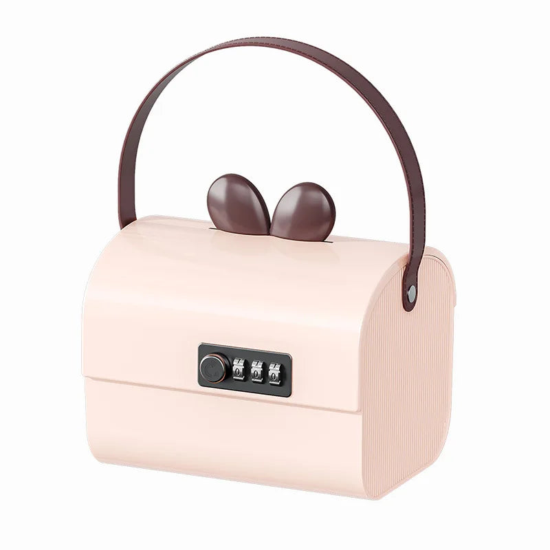 Large Capacity Combination Lock Money Bank Storage Box Cartoon Password Cash Coin Saver Organizer for Bedroom Desk Decor Gift Peaceful Pleasures Health and Wellness