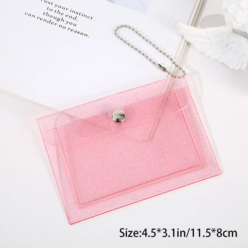 Creative Transparent Card Bag Simple DIY Storage Mini Button Portable