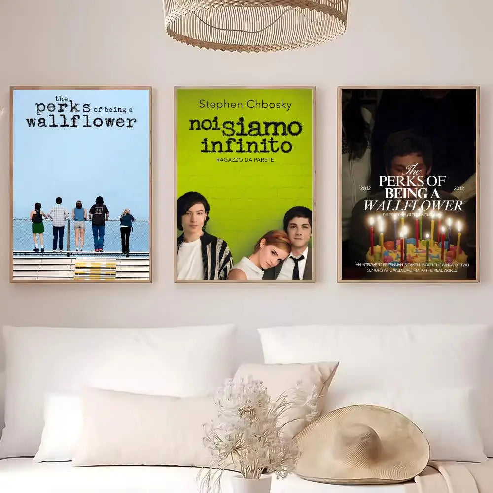 Perks of Being a Wallflower Poster – HD Self-Adhesive Wall Art Wall Art Poster Peaceful Pleasures Health and Wellness