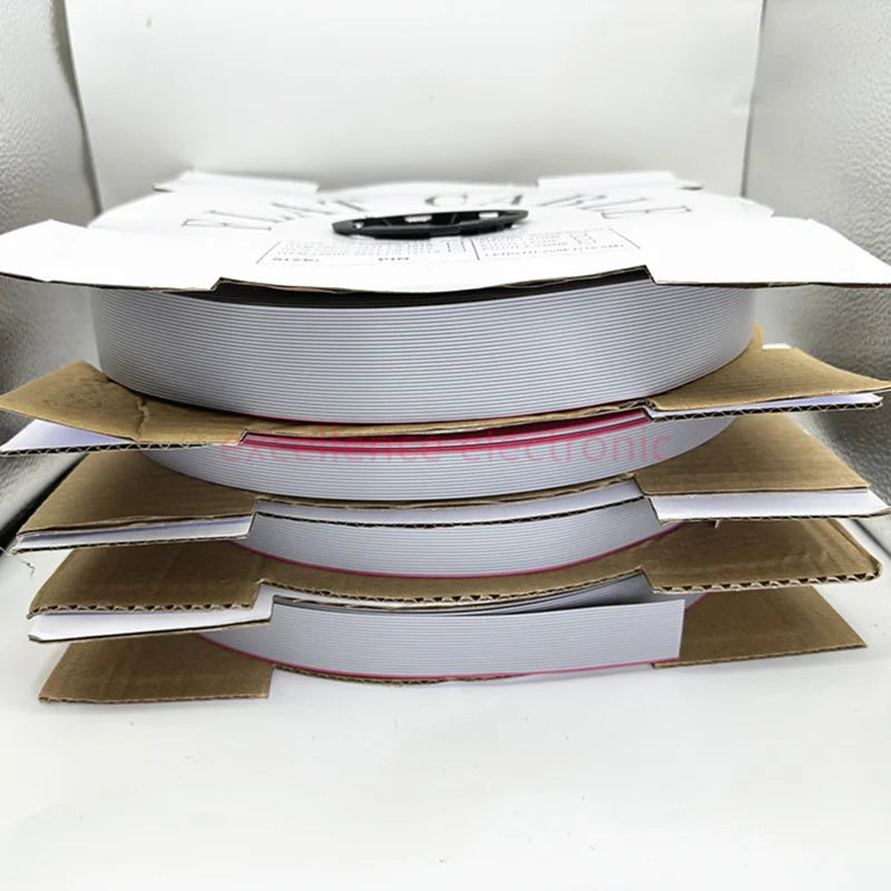 1/2/5/10Meter 6P/8/10/14/16/20/26/30/34/40/50/60 Pin 1.27mm Pitch Gray Flat Ribbon Cable 28 AWG Wire For 2.54mm FC IDC Connector Peaceful Pleasures Health and Wellness