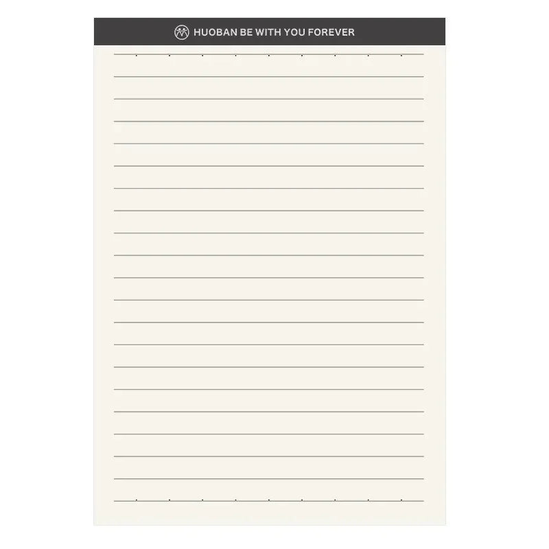 A5 A6 Memo Notepad Grid Lined Paper Header Durable Writing Pads Daily