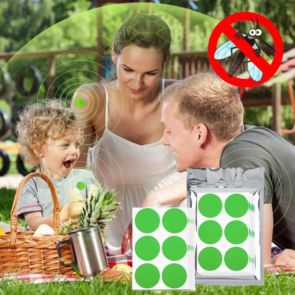 60Pcs Natural Mosquito Repellent Stickers Safe for Kids Peaceful Pleasures Health and Wellness