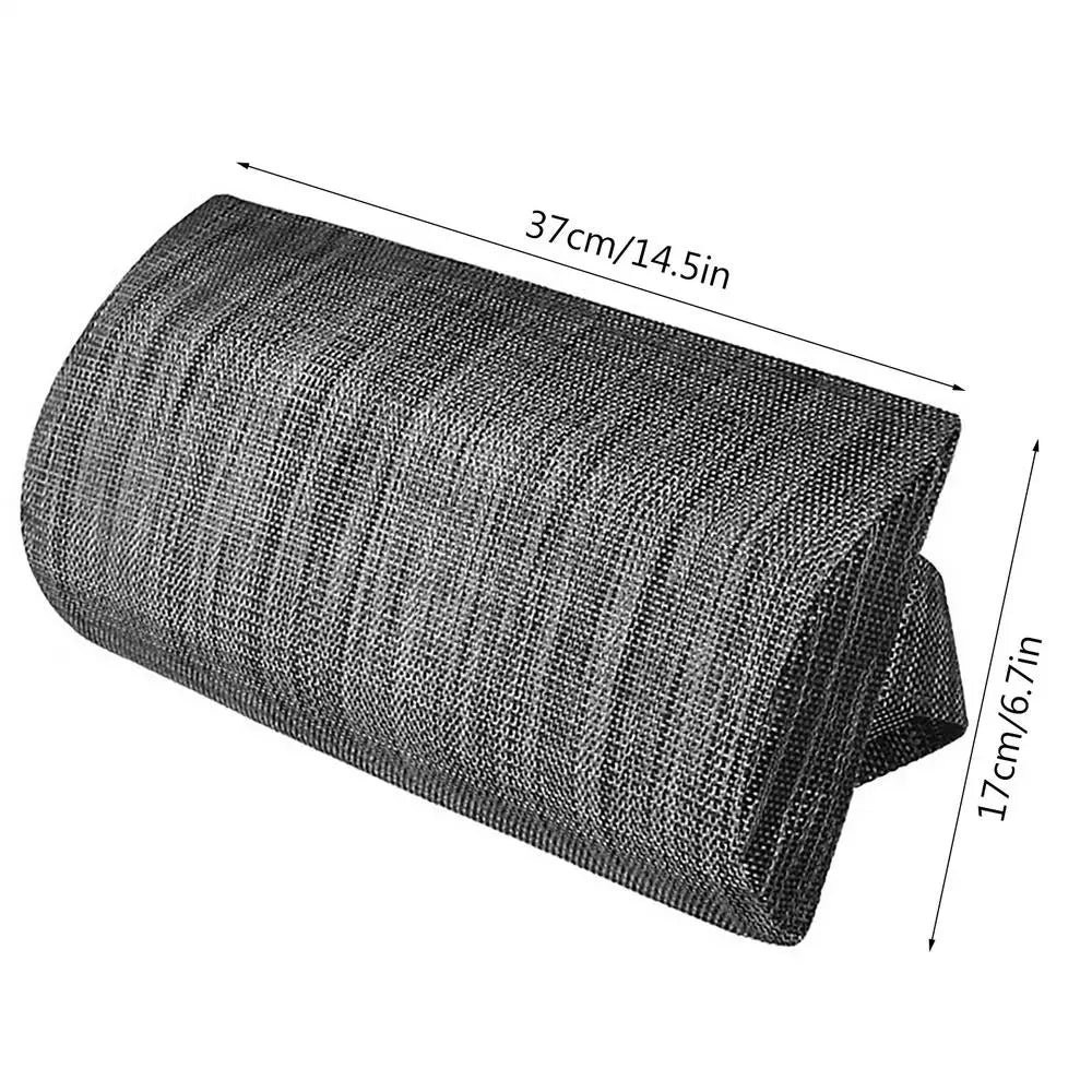 Pool Lounge Chair Pillow with Strap – Head & Neck Cushion Lounge Chair Pillow Peaceful Pleasures Health and Wellness 2pcs black grey