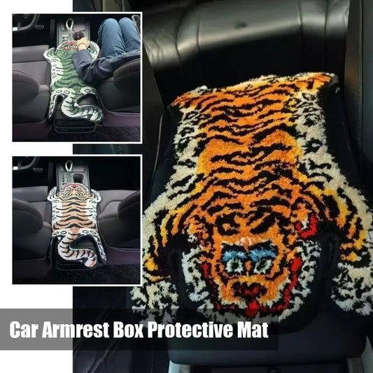 Car Center Console Mat Soft Anti‑Slip Center Console Decor Mat Universal Auto Interior Decorative Protective Pad for Vehicle Peaceful Pleasures Health and Wellness