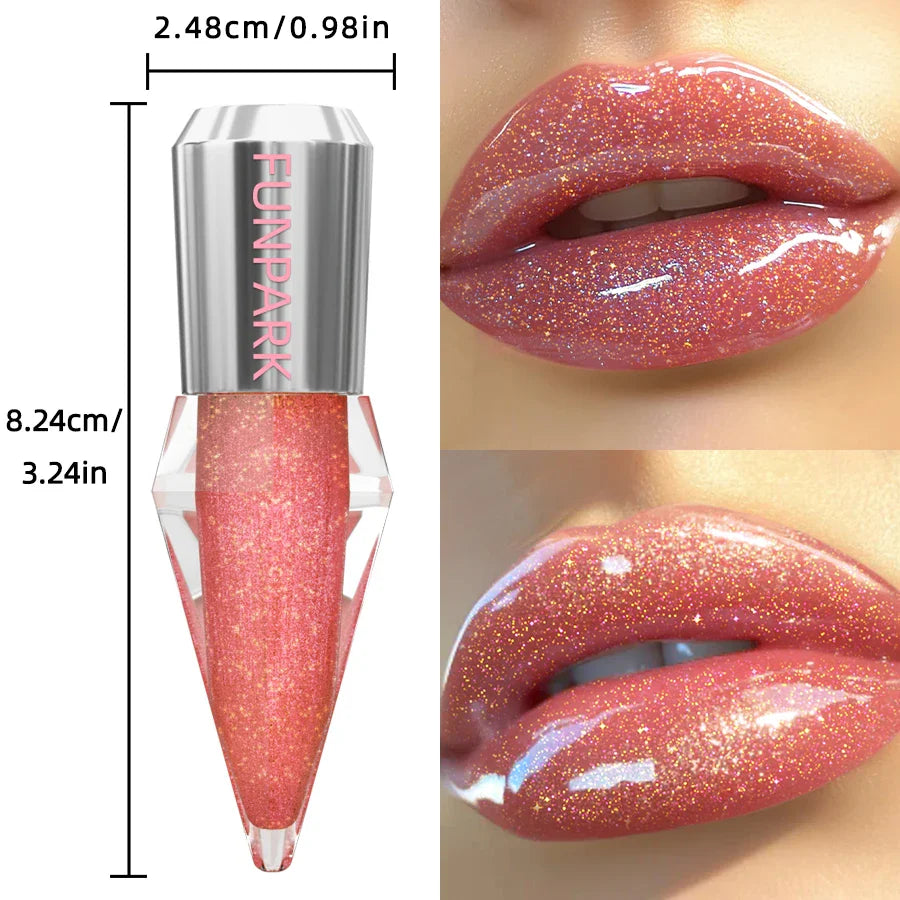 FUNPARK 8-Color Glitter Shimmer Lip Gloss | Diamond Lipstick