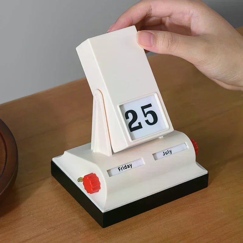 Flip Perpetual Desk Calendar – Tabletop Ornament, Home & Office