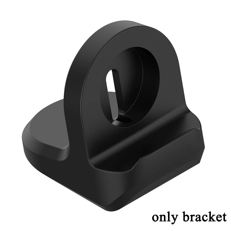 Charger For Samsung Galaxy Watch 4 Classic 42mm 46mm Charger Dock For Galaxy Watch 3 4 Active 2 1 Charging Stand Holder Peaceful Pleasures Health and Wellness Bracket--Black