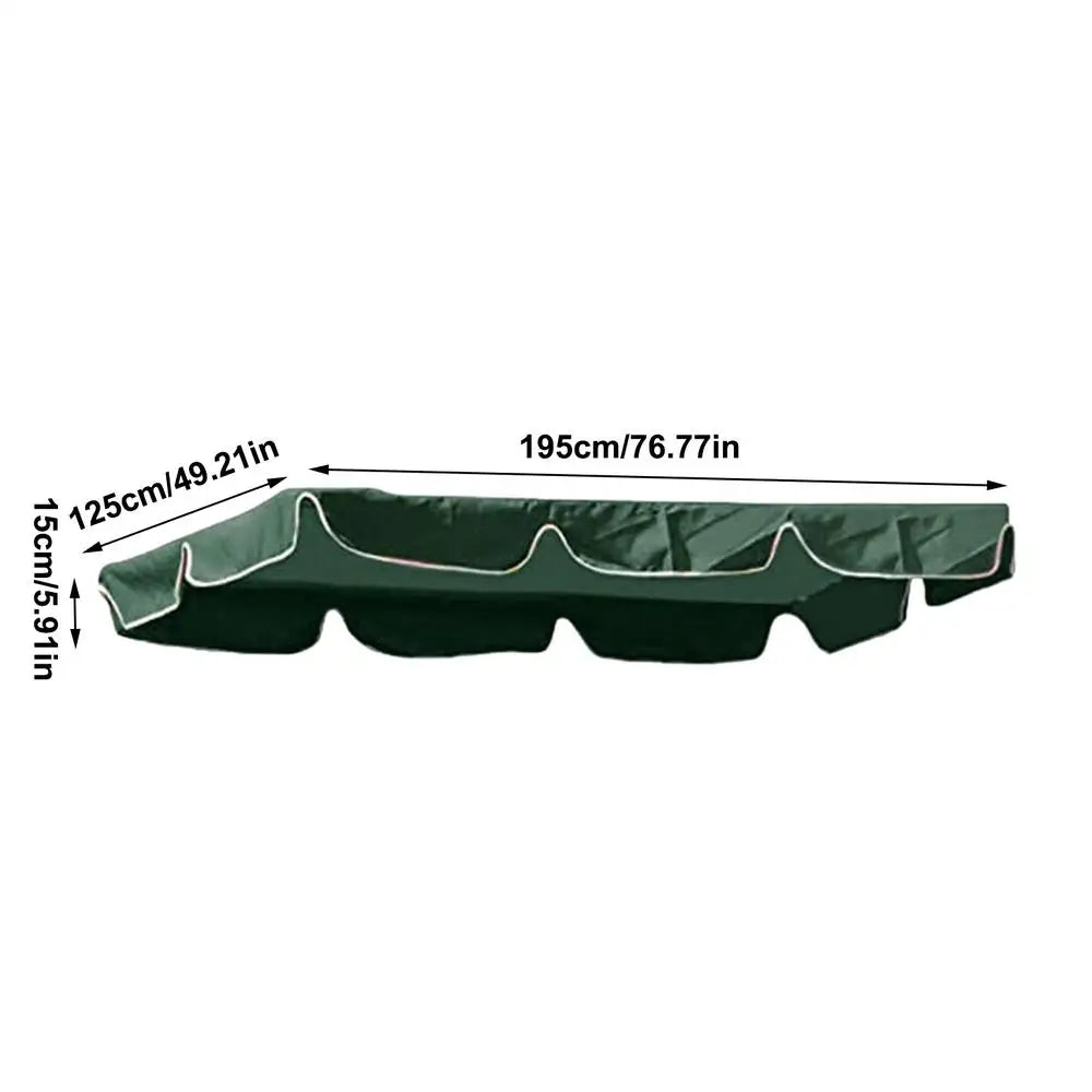 Swing Canopy Replacement Top Waterproof Canopy Swings Top Rain Cover Yard Sunshade Cloth Waterproof Canopy Swings Top Rain Cover Peaceful Pleasures Health and Wellness 195 125 15CM