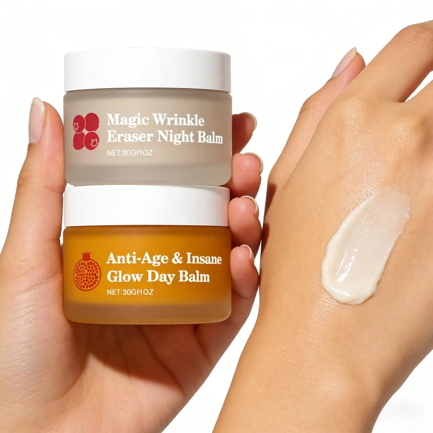 Day & Night Face Cream Set | Hydrate, Brighten & Glow 30g