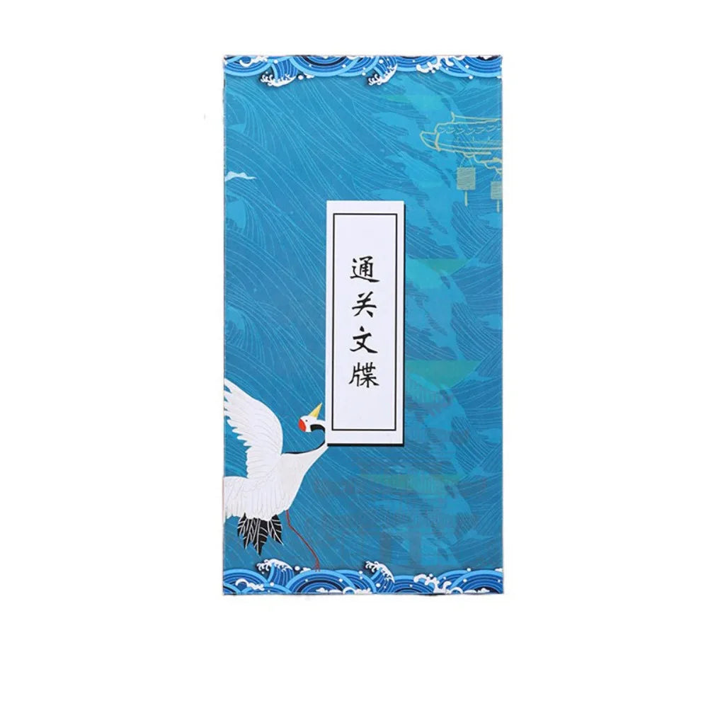 Collect Postmarks Folding Organ Notepad Blank Inner Page Chinese Style Retro Court Notebook Traveler Stationery Writing Paper Peaceful Pleasures Health and Wellness Style 13