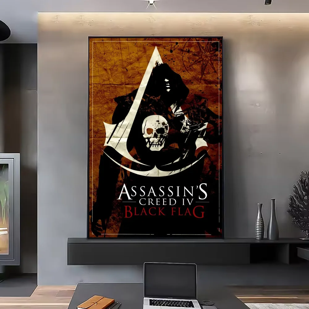 Assassin's Creed HD Poster Waterproof PVC Wall Art Decor Wall Art Poster Peaceful Pleasures Health and Wellness z10 40X50cmNoframe
