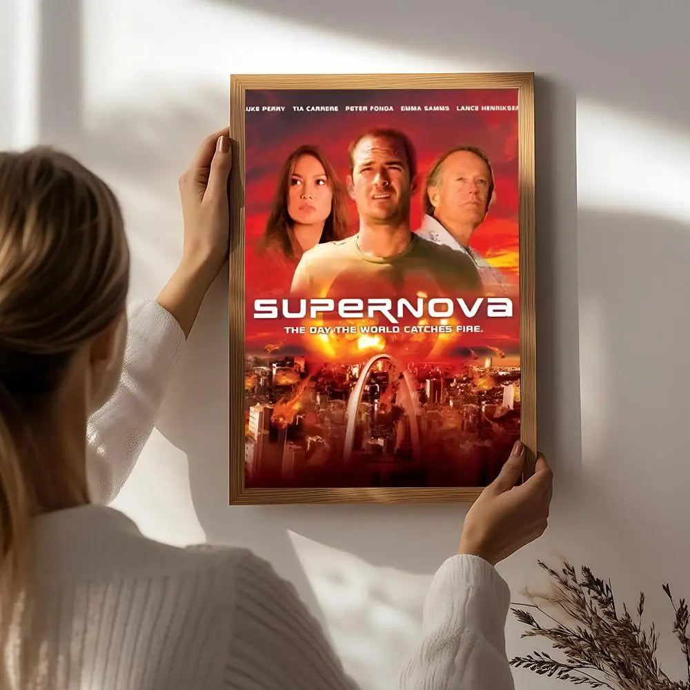 Supernova Movie Poster HD Self-Adhesive Waterproof Wall Art Wall Art Poster Peaceful Pleasures Health and Wellness White7 30X40cmNoframe