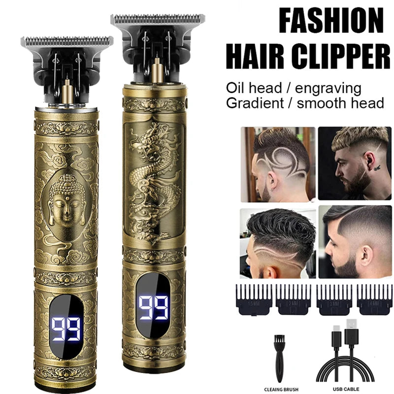 XMSJ T9 USB Rechargeable Hair Clipper & Beard Trimmer for Men