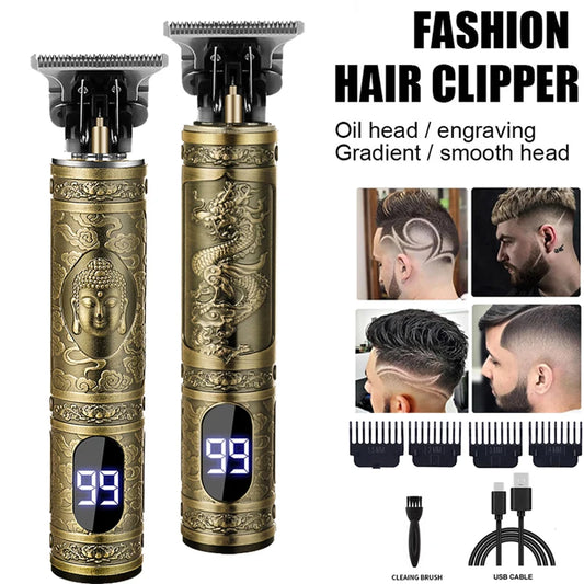 XMSJ T9 USB Rechargeable Hair Clipper & Beard Trimmer for Men Hair Clipper Trimmer Peaceful Pleasures Health and Wellness
