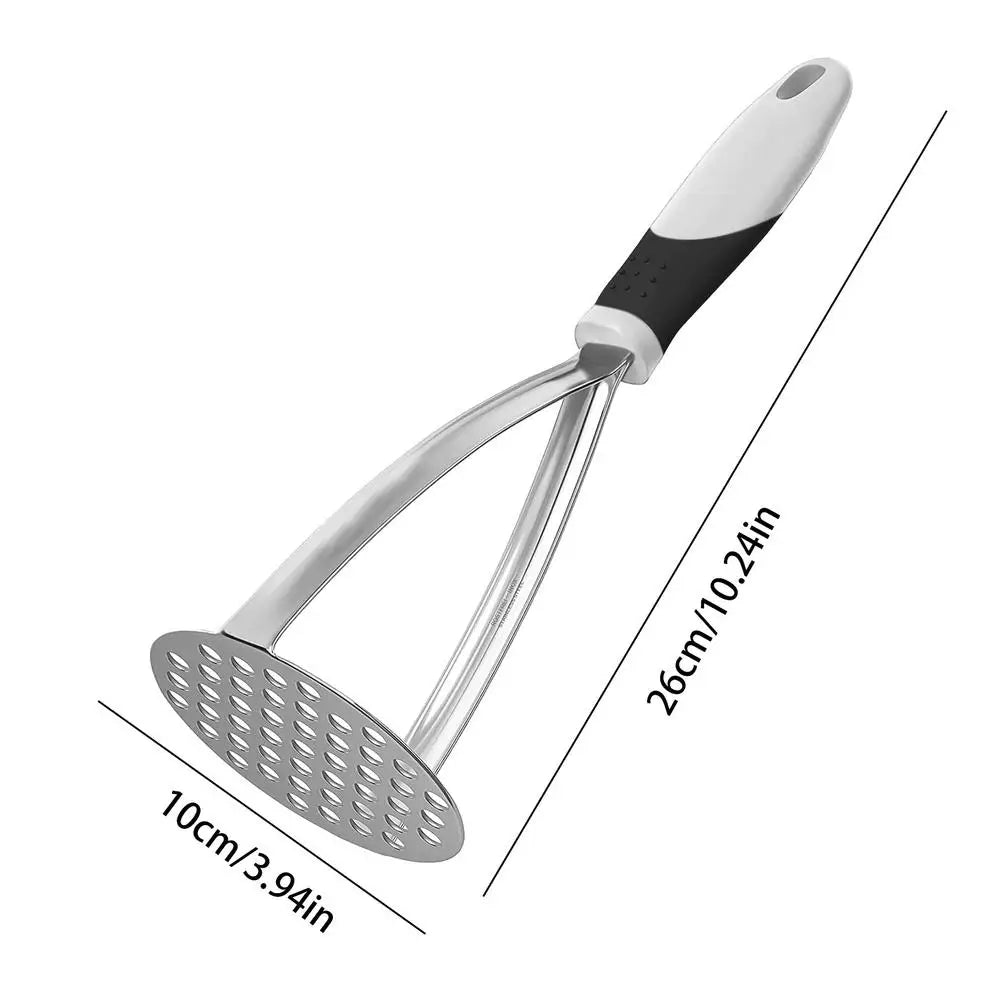 Stainless Steel Potato Masher | Smooth Mash, Non-Slip Handle Potato Masher Peaceful Pleasures Health and Wellness Gray China Mainland