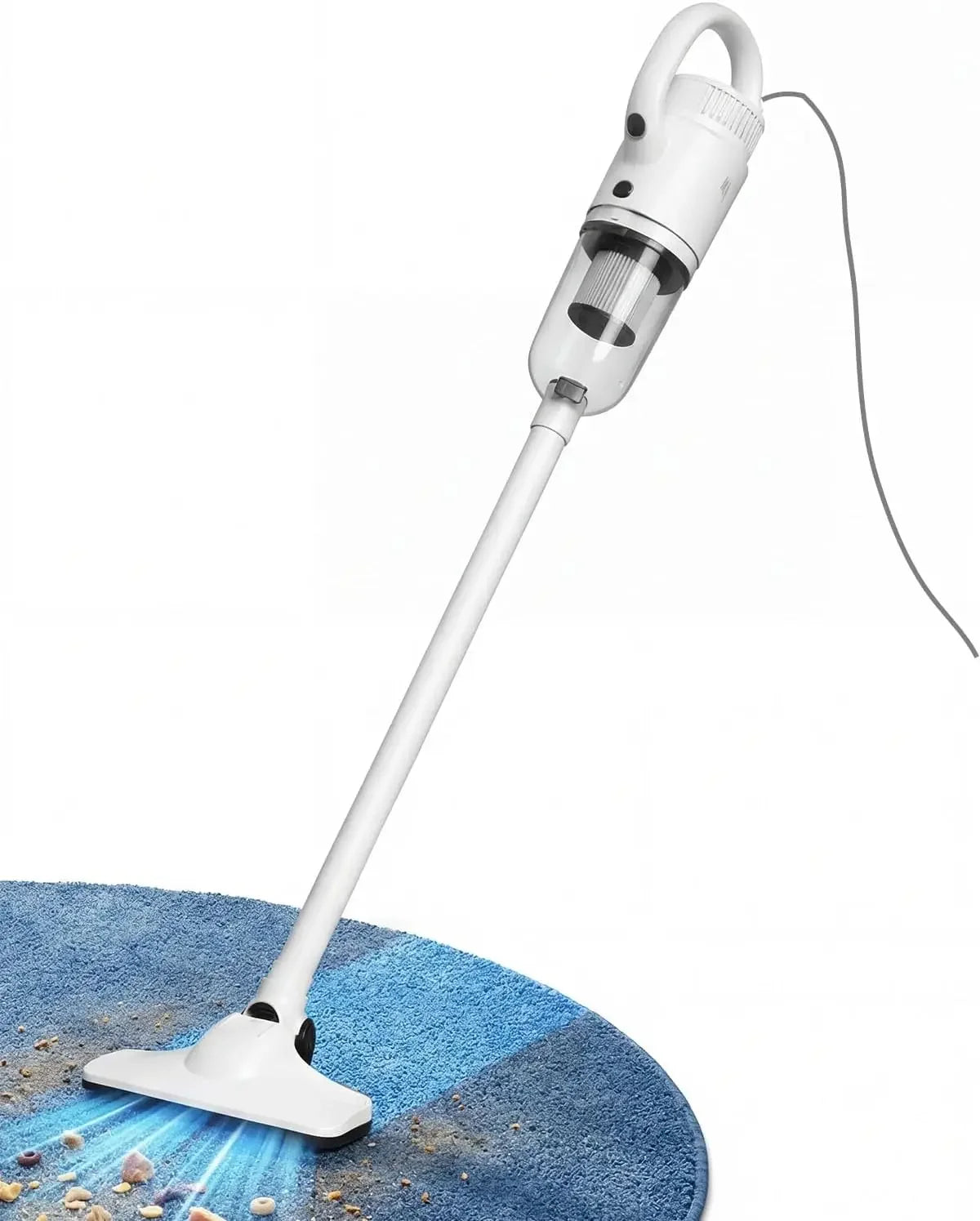 Lightweight Corded Stick Vacuum Cleaner, 2-in-1 Handheld with Floor Brush & Crevice Tool, 13 ft Cord, HEPA Filter Peaceful Pleasures Health and Wellness United States