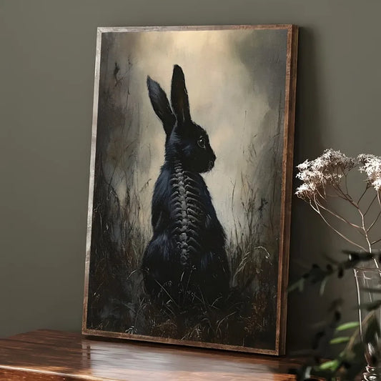 Haunted Forest Rabbit Gothic Canvas Poster | Mystical Wall Art Gothic Canvas Poster Peaceful Pleasures Health and Wellness