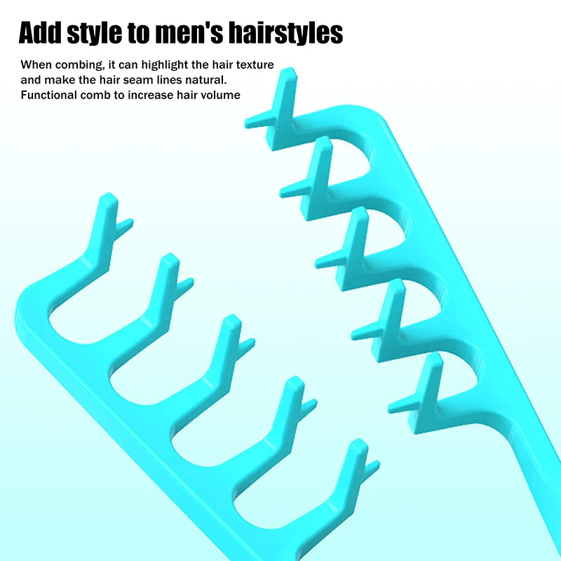 Volumizing Wide-Tooth Hair Styling Comb Curling Tools Fluffy Texture For Men Ideal For All Hair Types Hairstyling Tools Peaceful Pleasures Health and Wellness