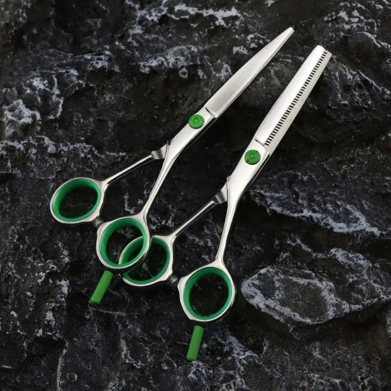 Hairdressing Scissors Stainless Steel Professional Hairdressing Scissors Cutting Thinning Scissors Barber Shear Home Salon Peaceful Pleasures Health and Wellness