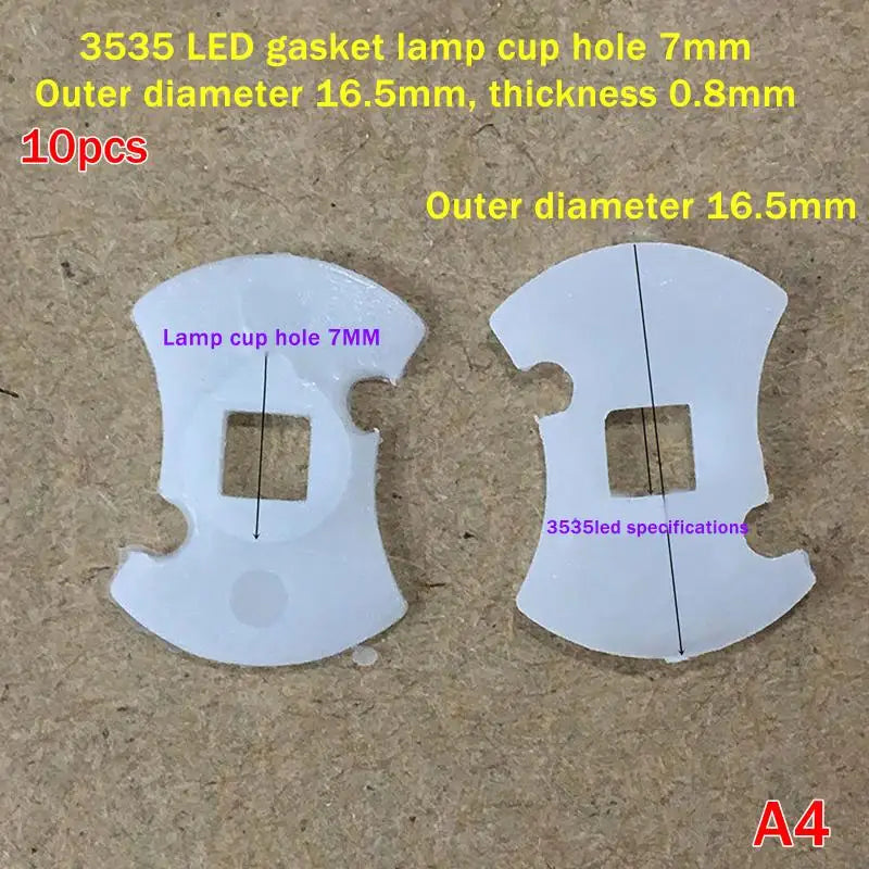 10pcs LED Insulation Gasket Spacer – 3535 5050 7070 XPL XPG