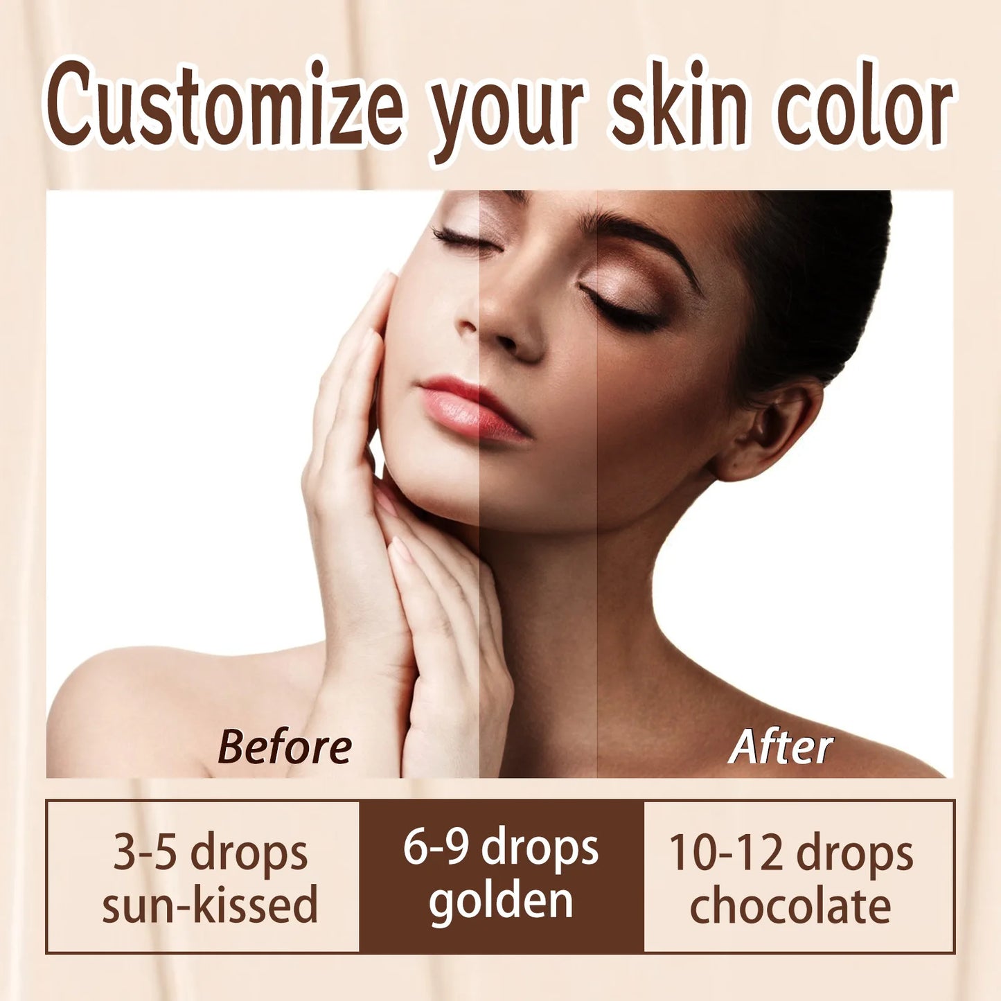 EELHOE Sunless Self-Tanning Drops Serum | Bronze Glow 30ml