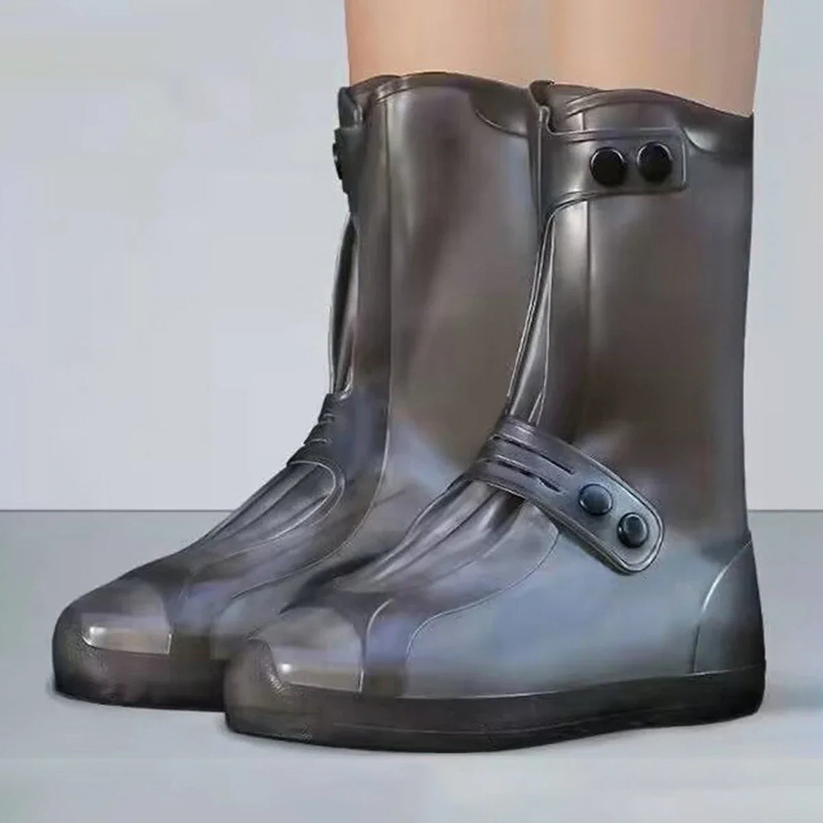 Silicone Waterproof Shoe Covers – Anti-Slip High-Tube Rain