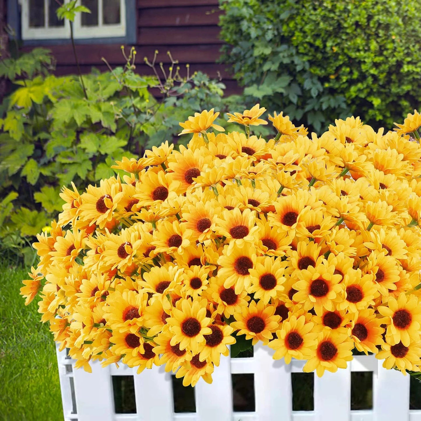 Silk Daisy Artificial Flower Bouquet – Wedding & Home Decor