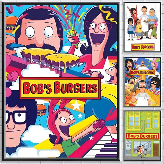 Bob's Burgers Poster – Self-Adhesive Waterproof Wall Art Wall Art Poster Peaceful Pleasures Health and Wellness